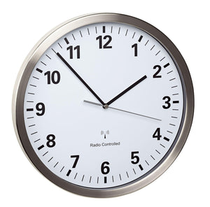 TFA-Dostmann 60.3523.02 wall/table clock Parete Quartz clock Rotondo Argento, Bianco