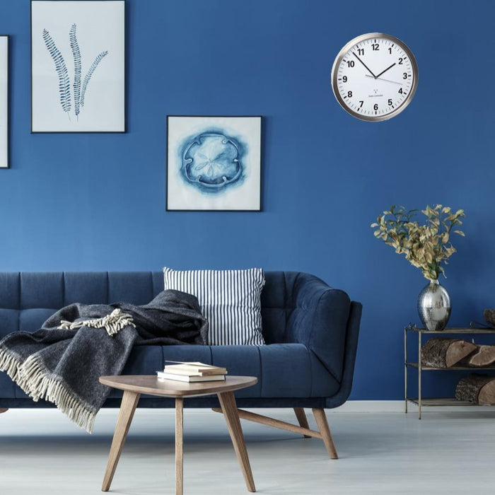 TFA-Dostmann 60.3523.02 wall/table clock Parete Quartz clock Rotondo Argento, Bianco