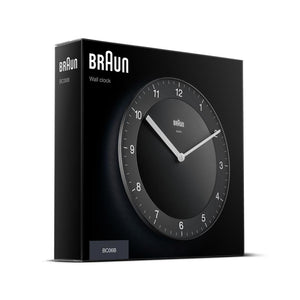 Braun BC 06 B Quarzwanduhr analog schwarz Orologio al quarzo Cerchio Nero