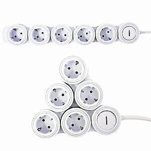 REV 0015520115 prolunghe e multiple 1,4 m 5 presa(e) AC Interno Bianco