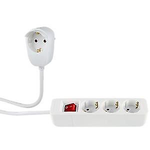 REV 0012395114 prolunghe e multiple 5 m 4 presa(e) AC Interno Bianco