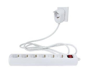 REV 0012692114 prolunghe e multiple 2 m 7 presa(e) AC Interno Bianco