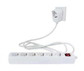 REV 0012692114 prolunghe e multiple 2 m 7 presa(e) AC Interno Bianco