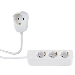 REV 0012312114 prolunghe e multiple 2 m 4 presa(e) AC Interno Bianco