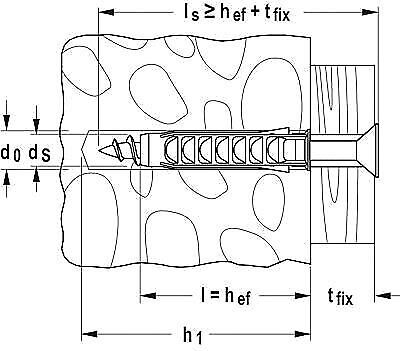 Fischer 070014 ancoraggio a vite e tassello 20 pz 70 mm