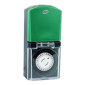 REV 0025710603 timer elettrico Nero, Verde Timer quotidiano
