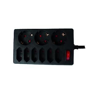 REV 00250171 prolunghe e multiple 9 presa(e) AC Interno Nero