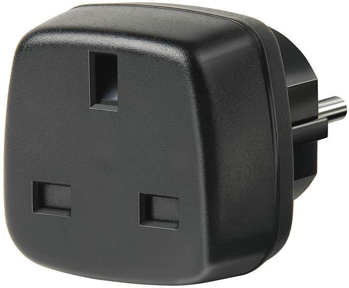 Brennenstuhl Travel Adapter GB/earthed adattatore e invertitore Nero