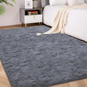 Tappeto Fluffy alto 240x300 cm grigio | Tappeto extra morbido e antiscivolo con pelo lungo per soggiorno/camera da letto | Tappeto accogliente per bambini e animali domestici
