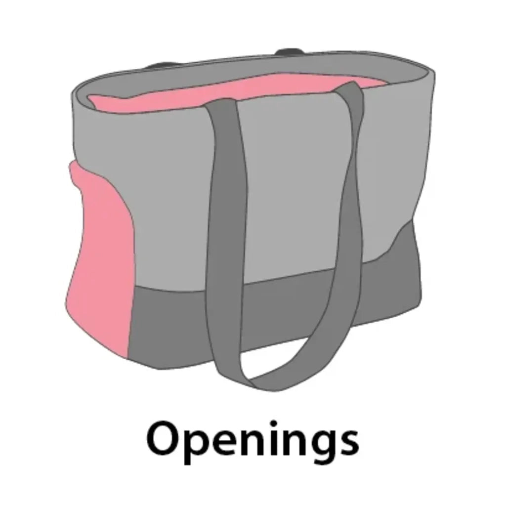FLAMINGO Borsa Trasportino per Animali Cilou 4 Grigia 47x21x30 cm 425403