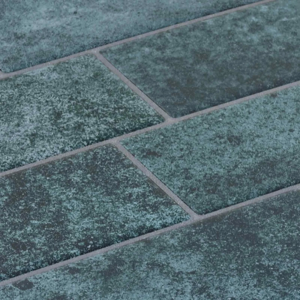 Piastrella subway 10 pcs Blu Verde 29 x 21 cm Poliuretano e PET