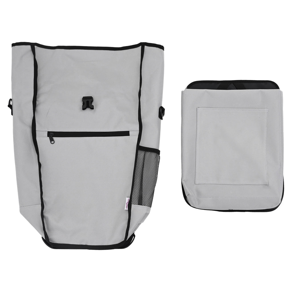 Borsa per Bicicletta per Portapacchi 20 L Grigia 34x16x59 cm