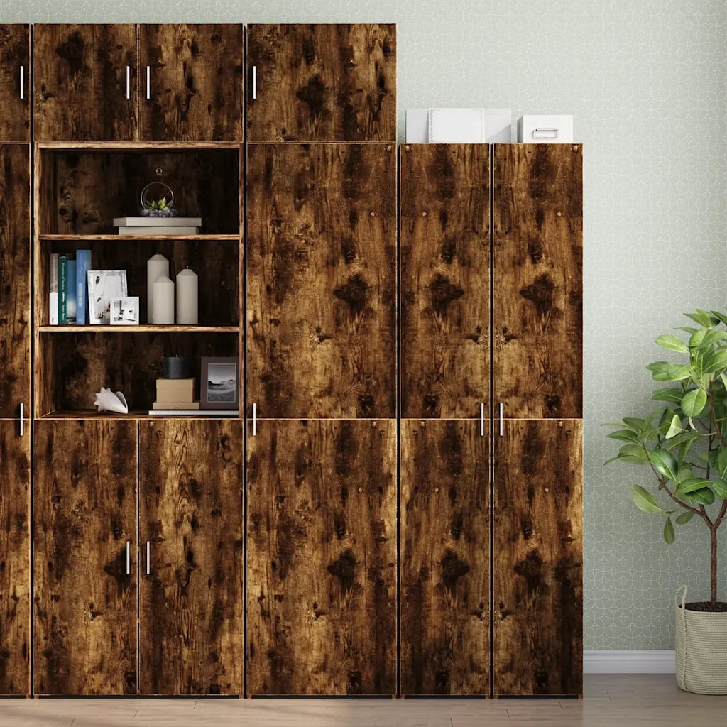 Mobile Sottile Rovere Fumo 50x42,5x225 cm in Truciolato 3281305