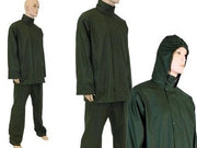 COMPLETI COMPLETO IMPERMEABILE BRIXO PU VERDE GIACCA + PANTALONE