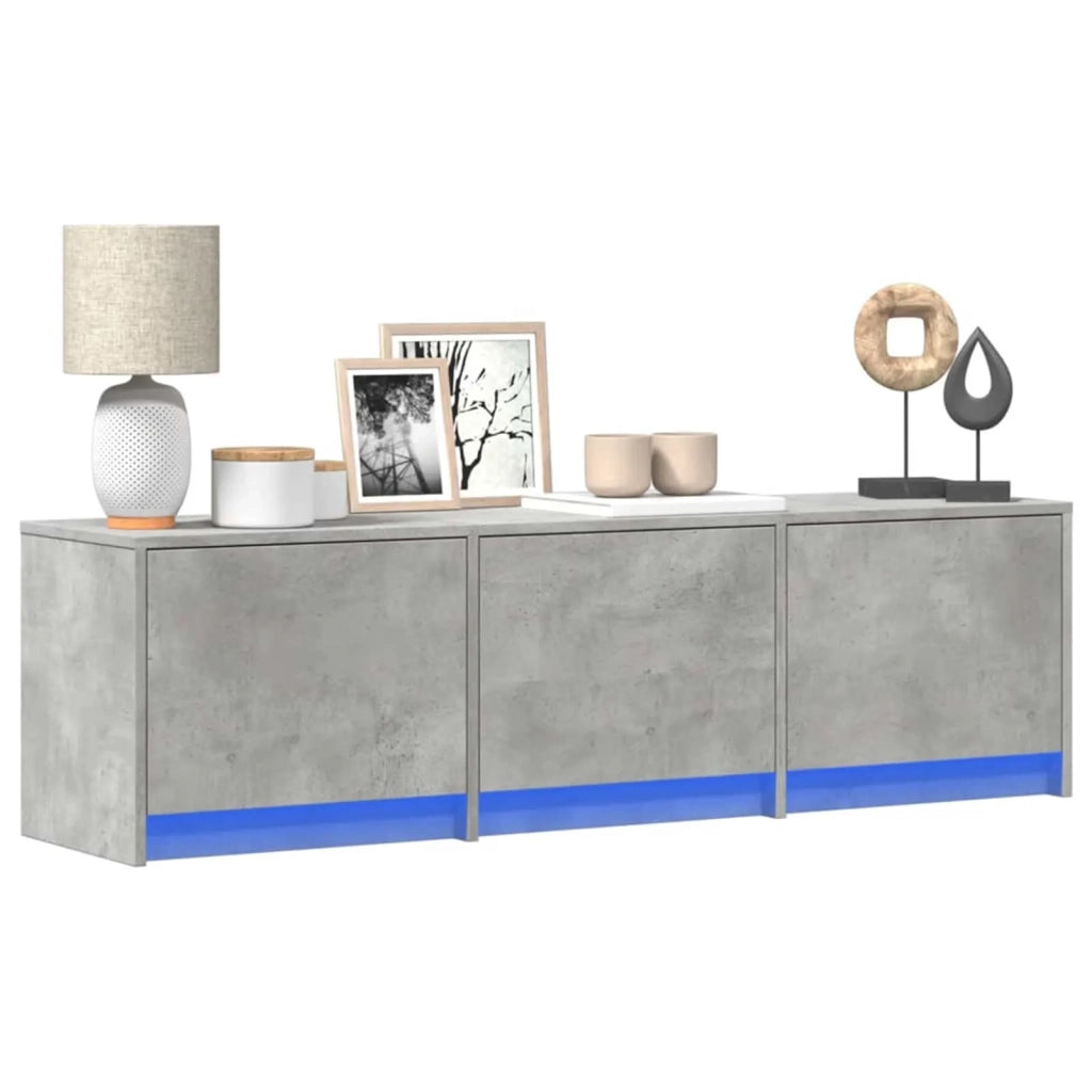 Mobile TV-Credenza per TV Calcestruzzo 140 x 34 x 40 cm Legno multistrato