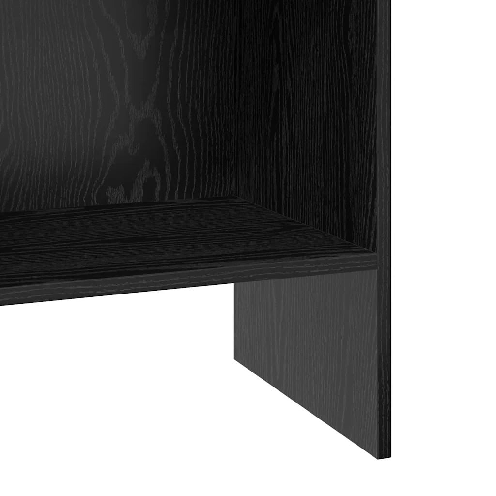 vidaXL Armadio per Libri Rovere nero 40 x 35 x 180 cm