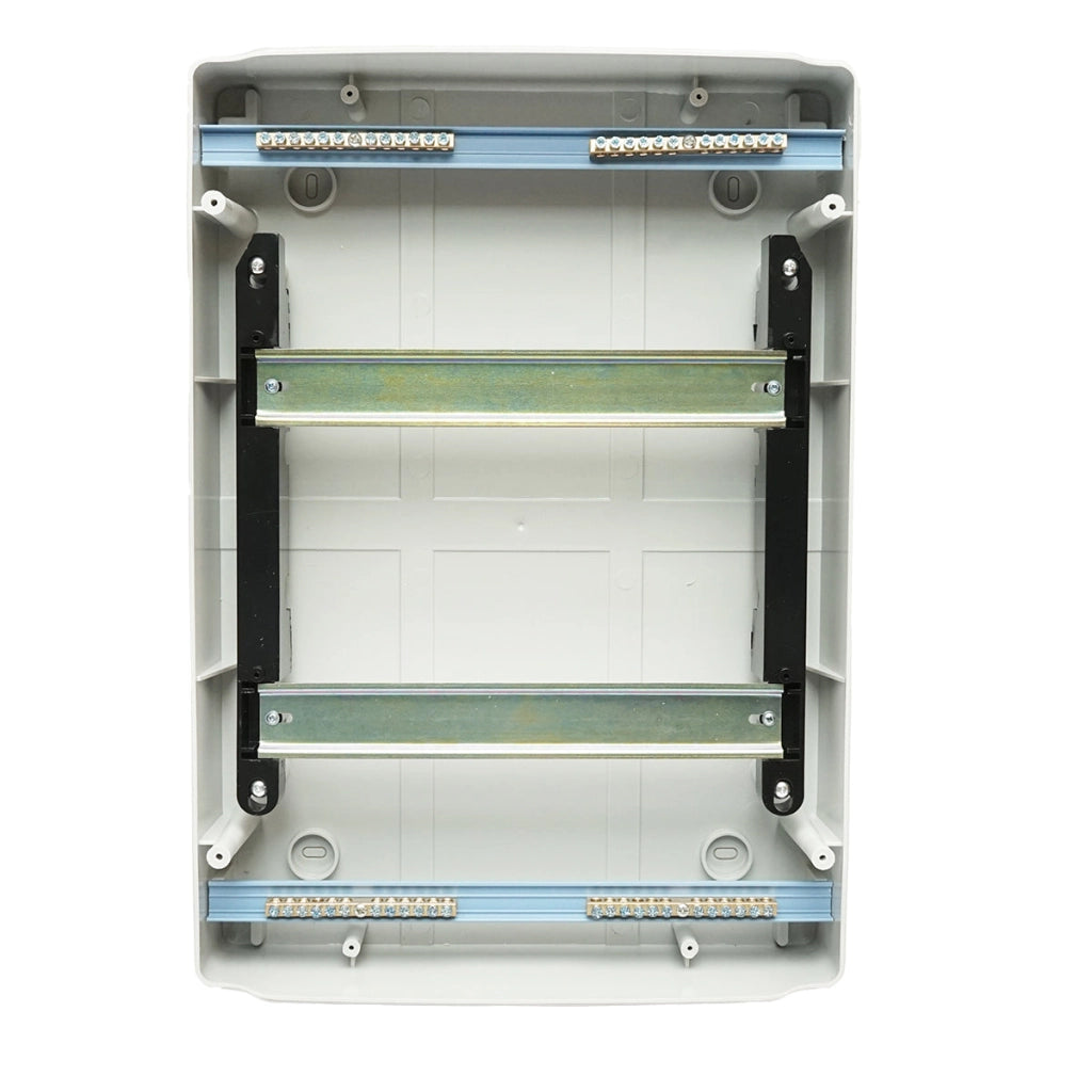 Pannello portafusibili da superficie 2 file, 24 moduli 420x298x138mm IP65 Breckner Germany