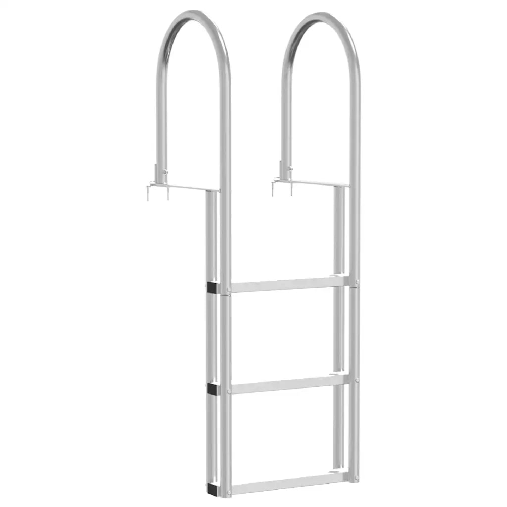 Scala da molo a 3 gradini Argento 45 x 11,5 x 134 cm Alluminio CFW5282930
