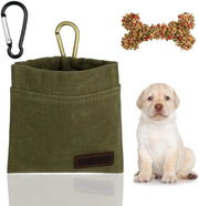 Zaino acqua resistente per cani - chiusura automatica - tessuto di cotone - cerniera a carabina - adatto all'allenamento - dimensioni 12 x 12 cm - zaino per cani