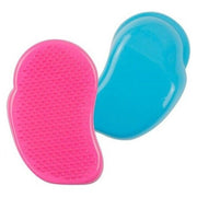 Trade Shop - Spazzola Portatile Da Borsa Districante Per Capelli Colorata Adulti E Bambini -