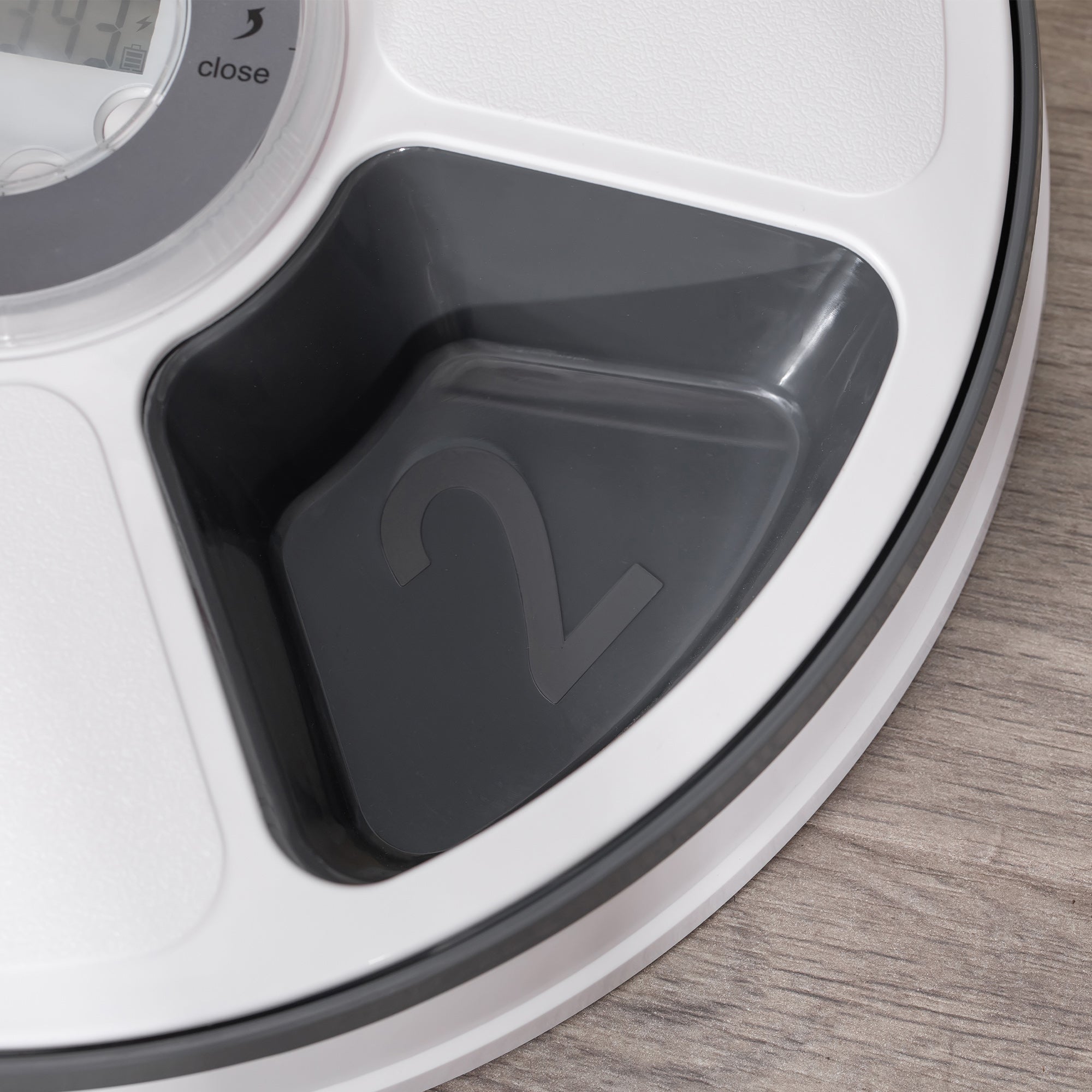 Distributore Automatico Cibo Cani e gatti Ø30,5x7,2 cm a Batteria con Timer e Display