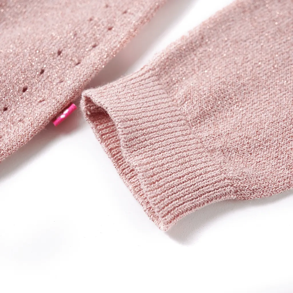 Cardigan da Bambina Lavorato a Maglia Rosa Tenue 92 14519