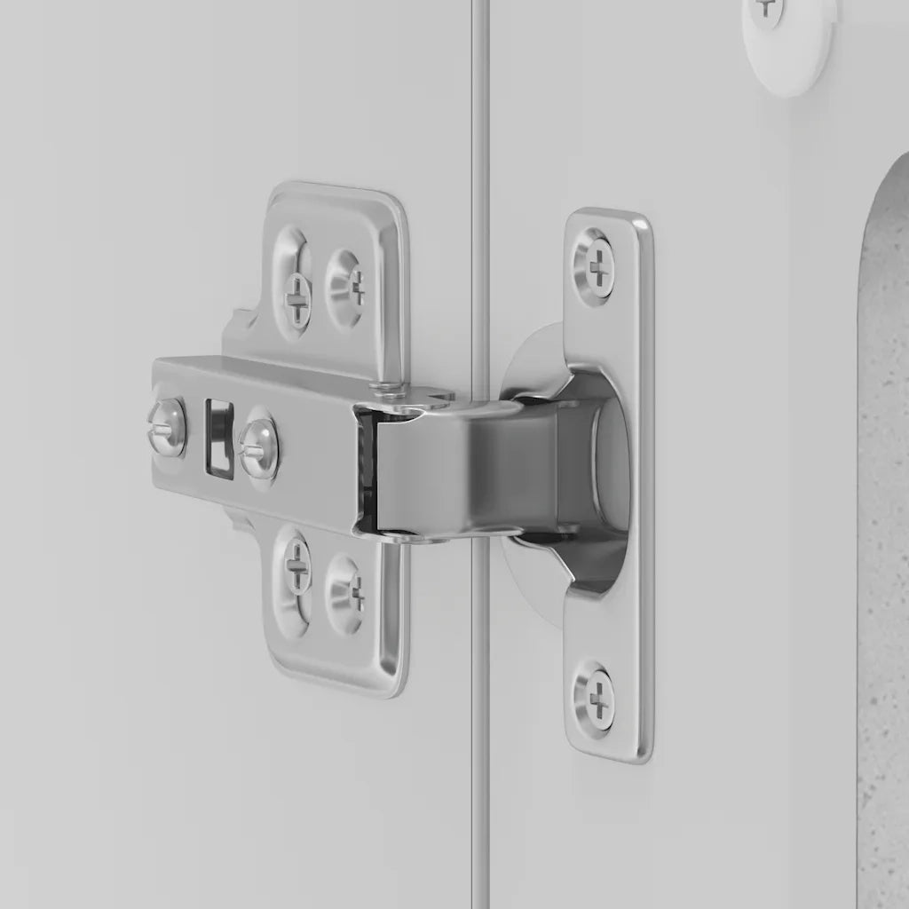 Pensile da Cucina con Porta in Vetro Lucca Grigio Cemento 853851