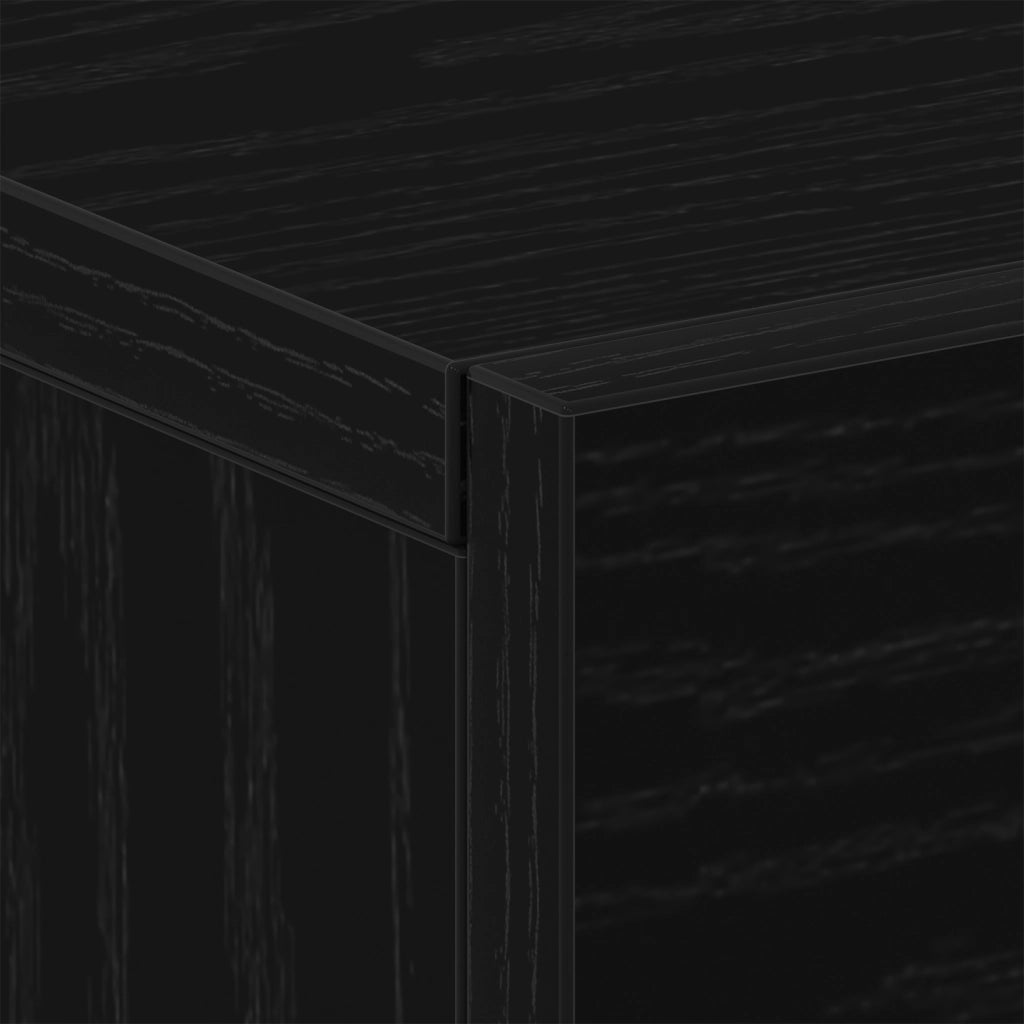Cabinet da comodino a muro  Nero Rovere 35x35x20 cm