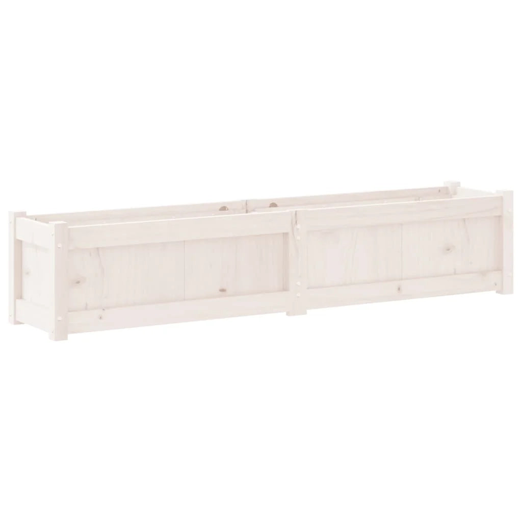 Fioriera aiuola rialzata fioriera aiuola giardino terrazza set da 2 legno massello di pino bianco 02_0039041