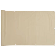 Paravento da Balcone in Tessuto Oxford 90x600 cm Beige cod mxl 7588