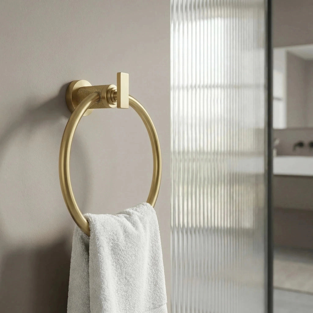 Portasciugamano Da Bagno Ring 81307 Rivo Brush Gold