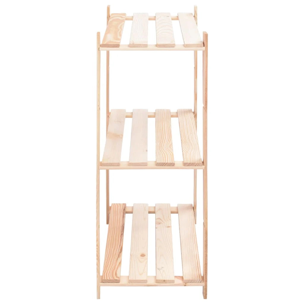 Scaffali portaoggetti a 3 livelli 3 pezzi 80 x 38 x 90 cm pino 150 kg beige 02_0045724