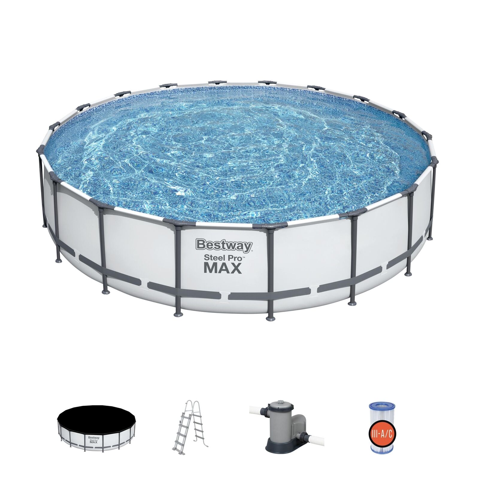 Bestway Steel Pro 56462 piscina fuori terra Piscina con bordi Piscina rotonda 23062 L Blu