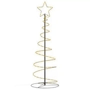 Albero di Natale | Decorazioni natalizie a LED 100 LED Bianco Caldo 150 cm
