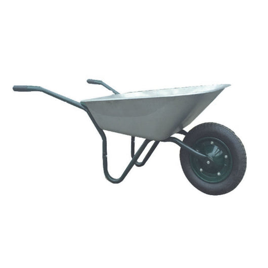Carriola in acciaio con vasca zincata e ruota pneumatica Lt.70 Hobby giardinaggio