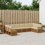 Set divano sezionale con cuscino 7 pcs Naturale 3384899