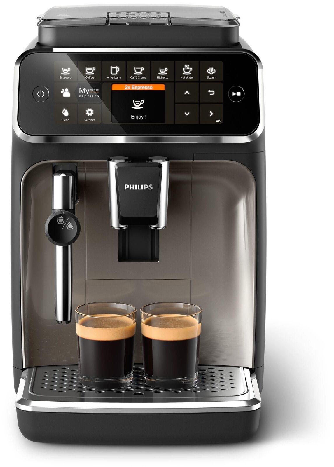 Philips 4300 series EP4327/90 Macchina da caffè automatica, 6 bevande, montalatte, 1.8 L, macine in ceramica