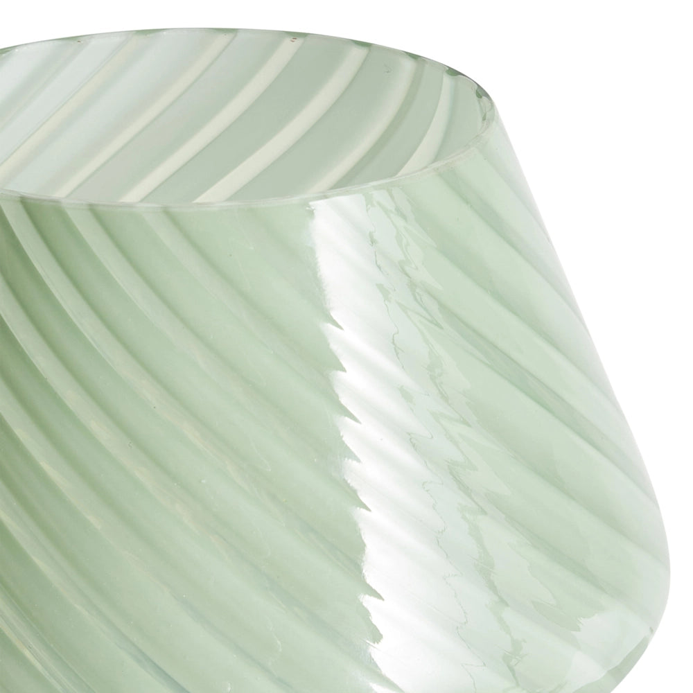 Lampada da tavolo da lettura in vetro verde stile moderno