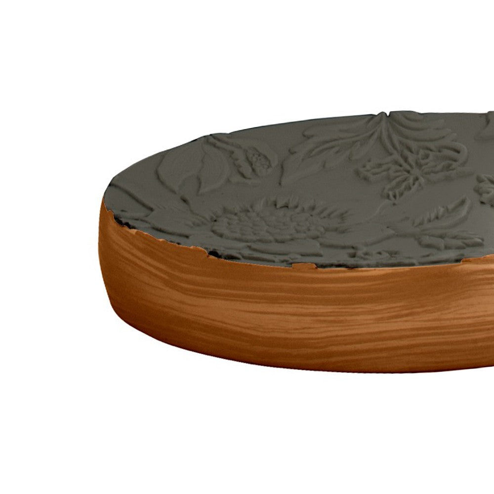 Porta sapone con finitura rame - serie damasco