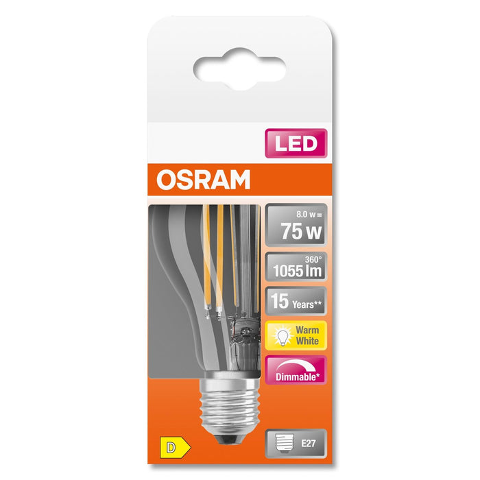 Osram SUPERSTAR lampada LED Bianco caldo 2700 K 9 W E27 D