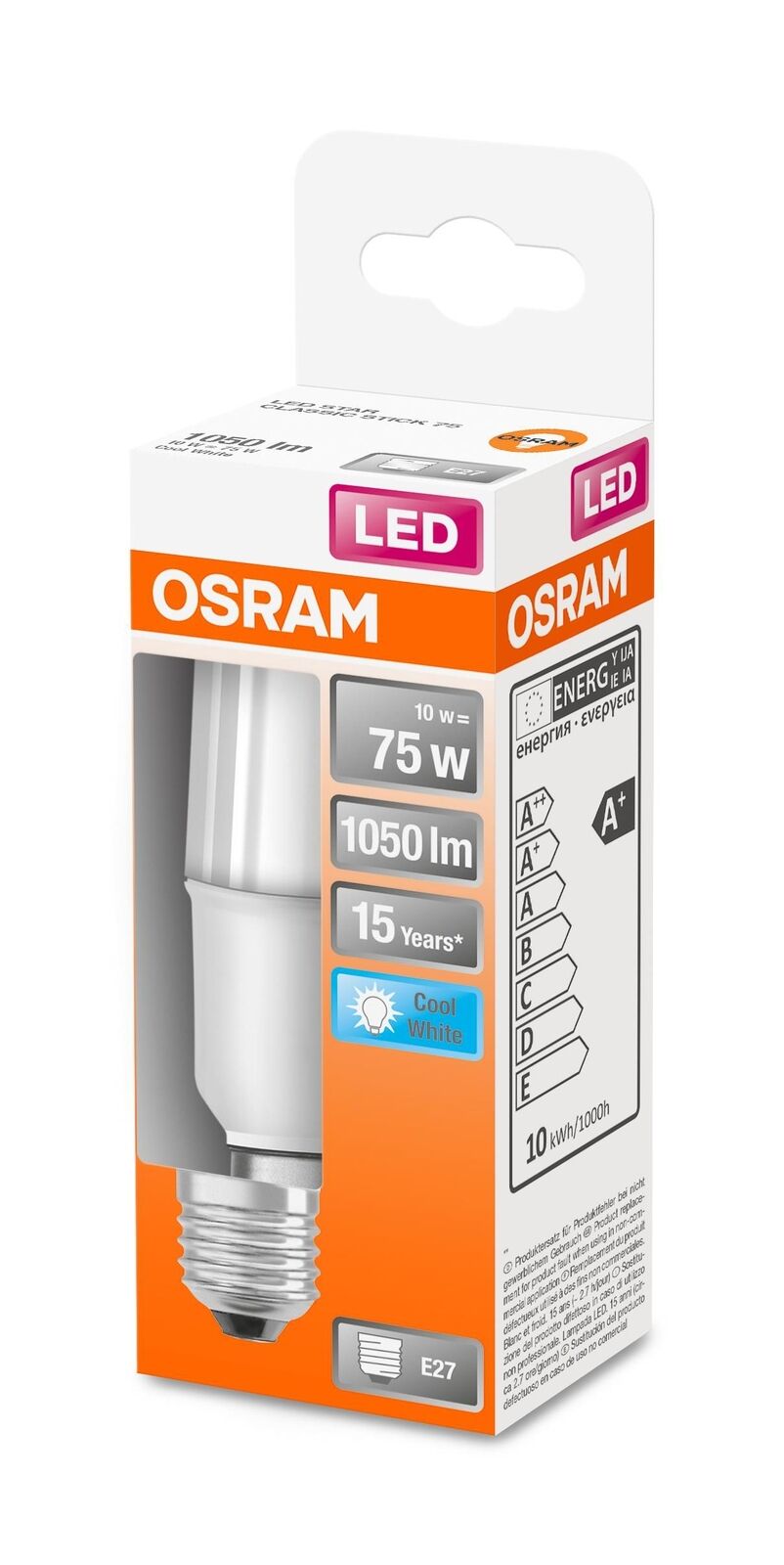 Osram STAR lampada LED Bianco freddo 4000 K 10 W E27 E