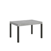 Tavolo allungabile 140/400x90 cm Everyday Premium colore cemento gambe antracite