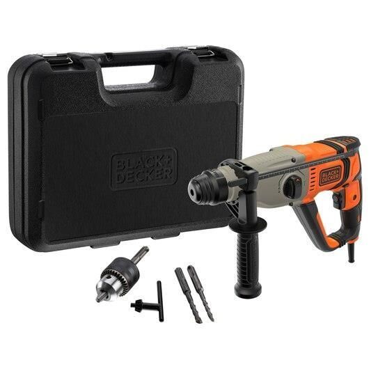 Black & Decker BEHS02K-QS trapano 1200 Giri/min SDS-plus Grigio, Arancione