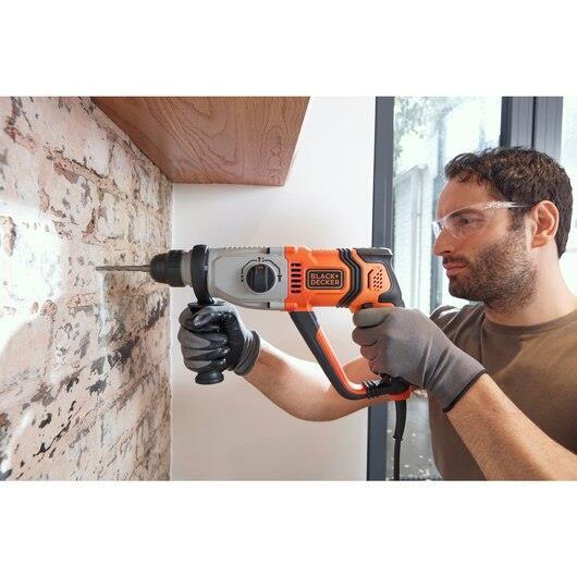 Black & Decker BEHS02K-QS trapano 1200 Giri/min SDS-plus Grigio, Arancione