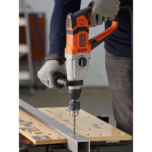 Black & Decker BEHS02K-QS trapano 1200 Giri/min SDS-plus Grigio, Arancione