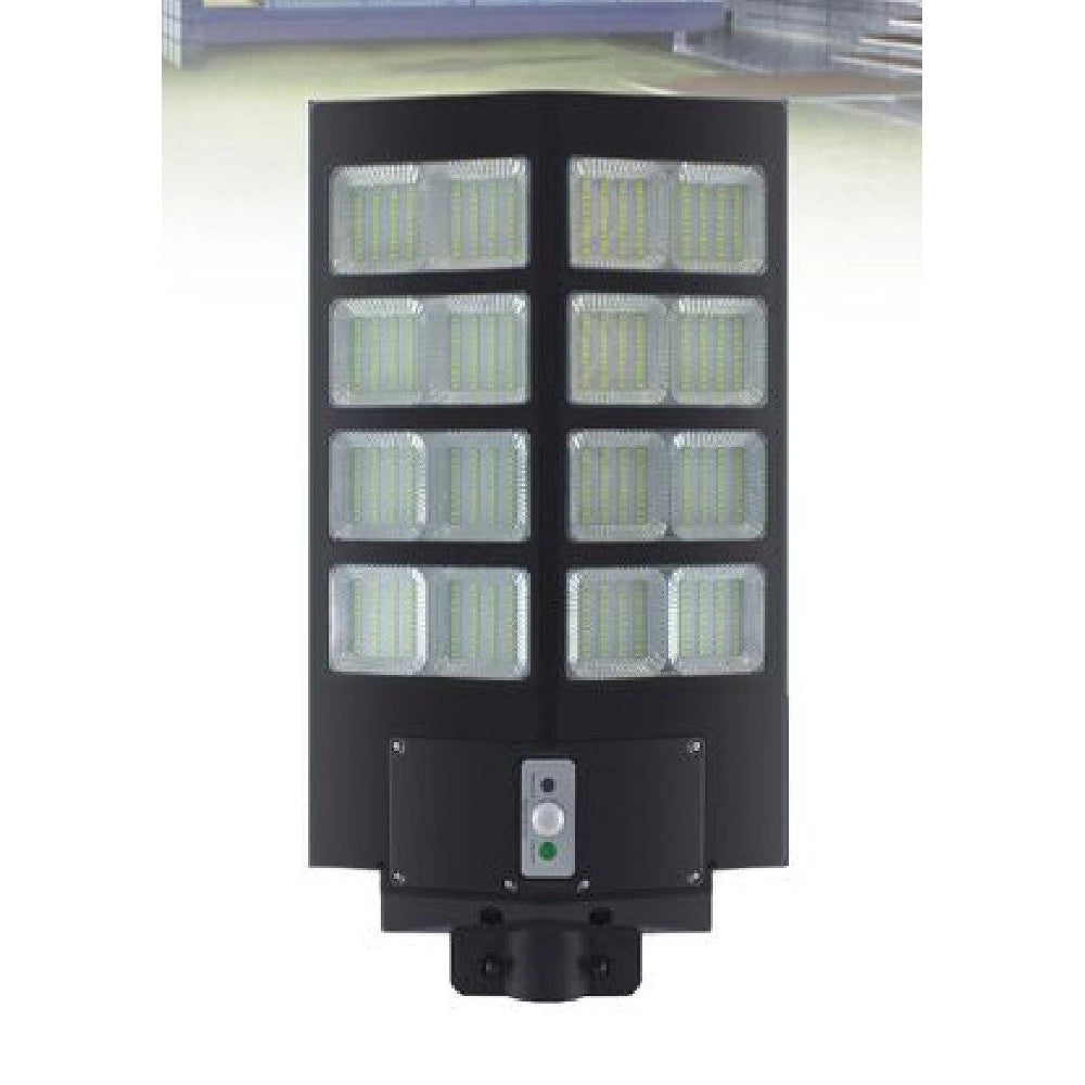 Trade Shop - Faro Led Lampione Stradale 900w Pannello Solare Sensore Crepuscolare Ip67 Led-8471 -