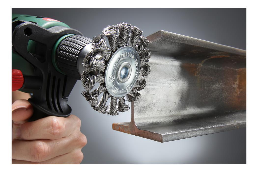 kwb 603030 Ruota a raggi di filo di acciaio Spazzola a disco 7 cm