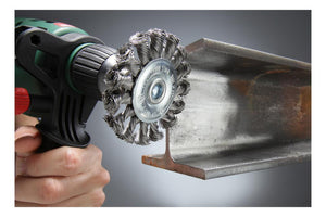 kwb 603030 Ruota a raggi di filo di acciaio Spazzola a disco 7 cm