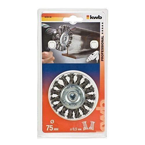 kwb 603030 Ruota a raggi di filo di acciaio Spazzola a disco 7 cm