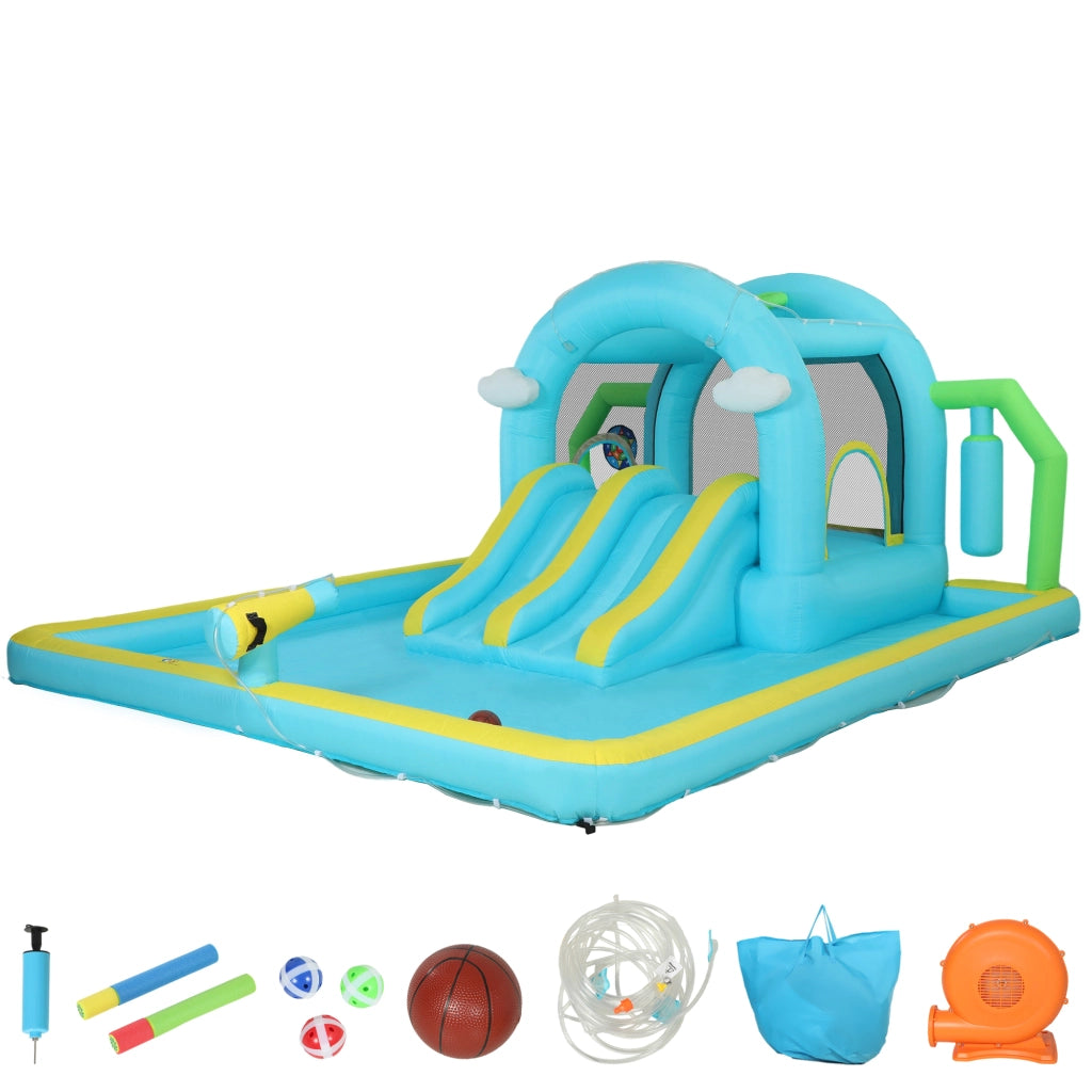 Castello gonfiabile acquatico 7 in 1 ¨C zephmum ¨C 426x360x198 cm